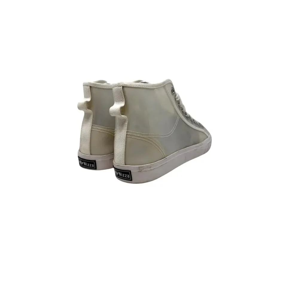 Adidas Nizza Hi Jelly‎ Translucent Sneakers Clear White High Top Womens 9